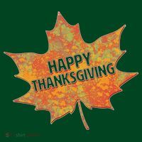 Happy Thanksgiving Fall Leaf Button thumb 1
