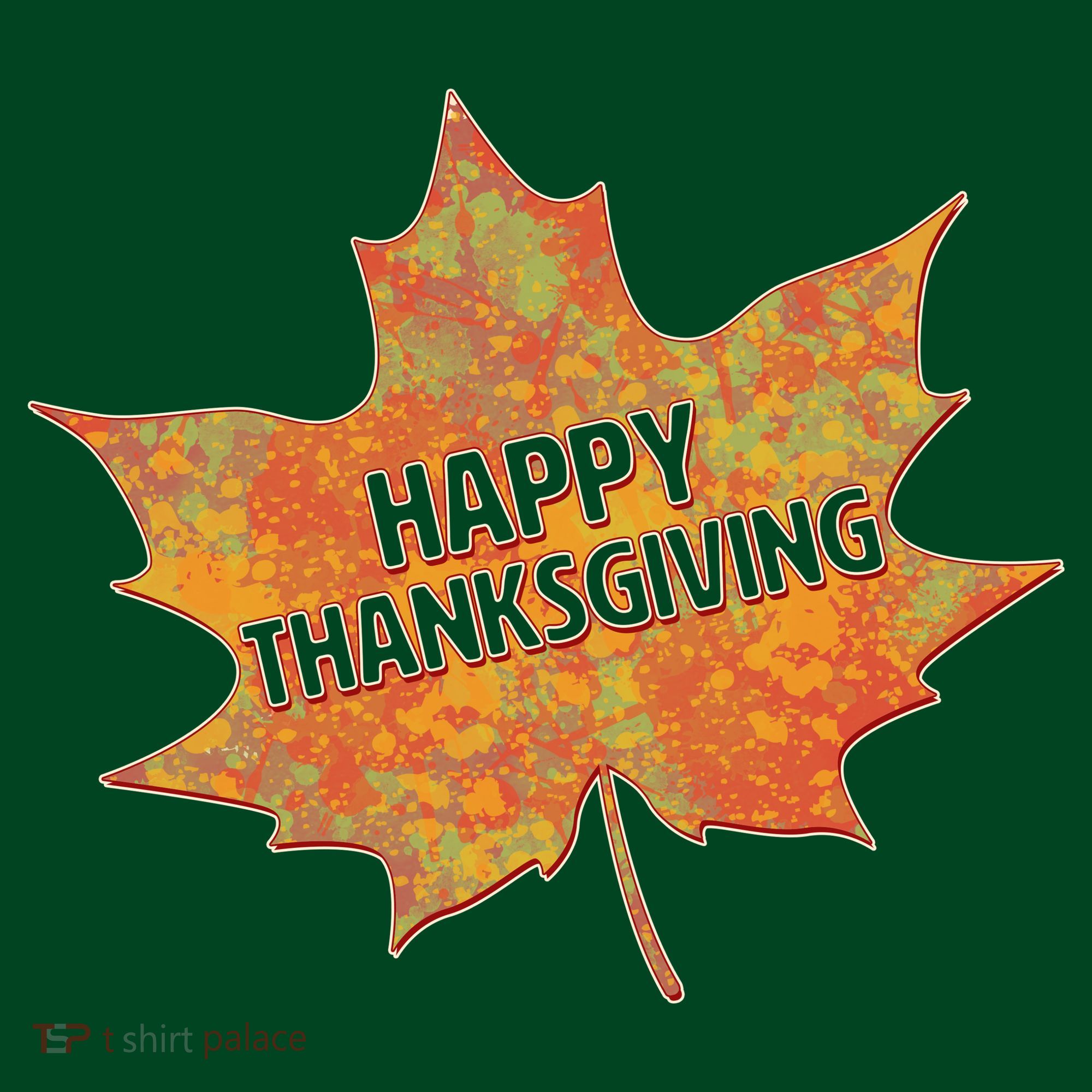 Happy Thanksgiving Fall Leaf Kids Hoodie