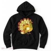 Happy Thanksgiving Floral Turkey Hoodie thumb 0