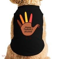 Happy Thanksgiving Hand Turkey Doggie Tank thumb 0