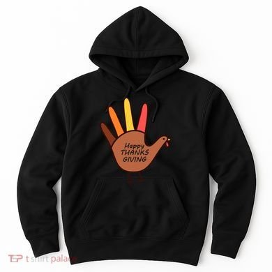Happy Thanksgiving Hand Turkey Hoodie