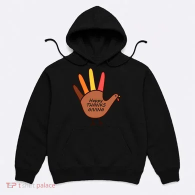 Happy Thanksgiving Hand Turkey Hoodie