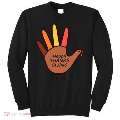 Happy Thanksgiving Hand Turkey Sweatshirt