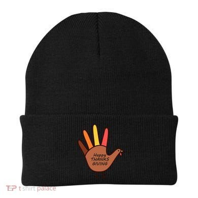 Happy Thanksgiving Hand Turkey Beanie