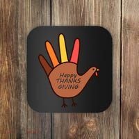 Happy Thanksgiving Hand Turkey Coaster thumb 0