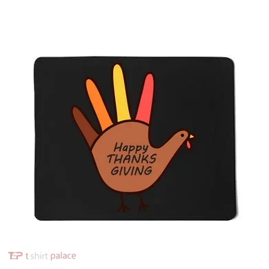Happy Thanksgiving Hand Turkey Mousepad