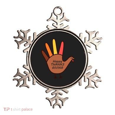 Happy Thanksgiving Hand Turkey Ornament