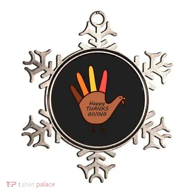 Happy Thanksgiving Hand Turkey Ornament