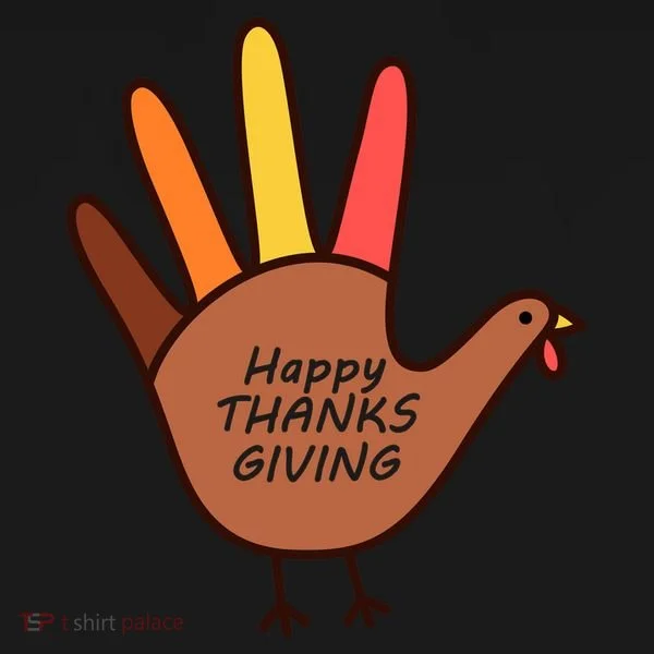 Happy Thanksgiving Hand Turkey Toddler Hoodie