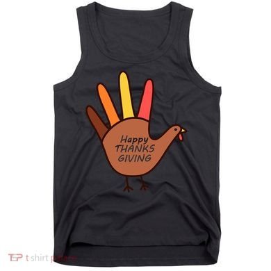 Happy Thanksgiving Hand Turkey Tank Top