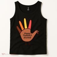 Happy Thanksgiving Hand Turkey Tank Top thumb 2