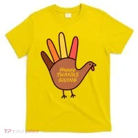 Happy Thanksgiving Hand Turkey T-Shirt thumb 0