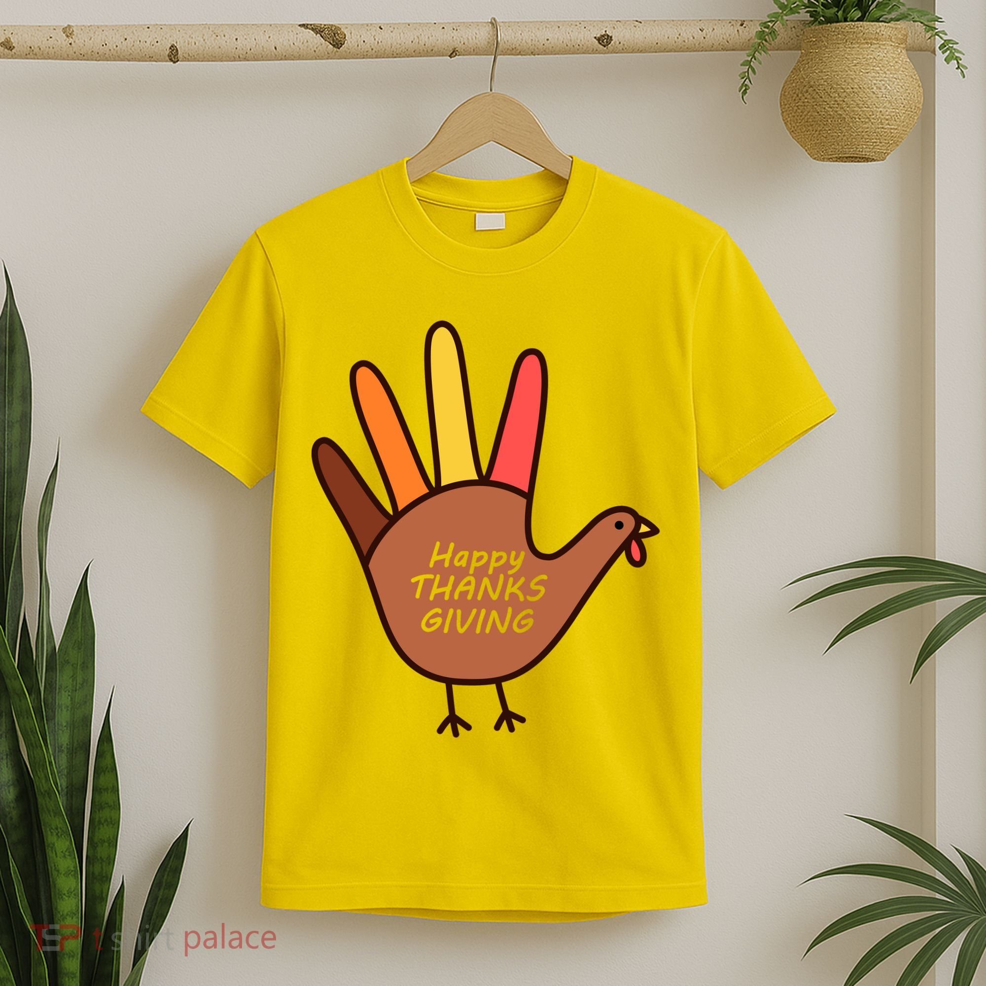Happy Thanksgiving Hand Turkey T-Shirt
