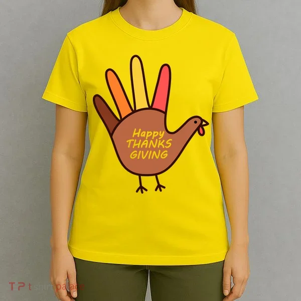 Happy Thanksgiving Hand Turkey T-Shirt