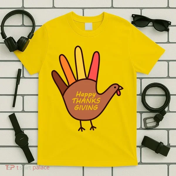 Happy Thanksgiving Hand Turkey T-Shirt
