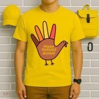 Happy Thanksgiving Hand Turkey T-Shirt thumb 6