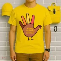 Happy Thanksgiving Hand Turkey T-Shirt thumb 6