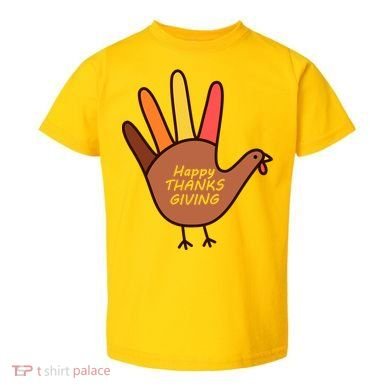Happy Thanksgiving Hand Turkey Toddler T-Shirt