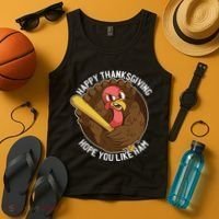 Happy Thanksgiving Hope You Like Ham Tank Top thumb 4