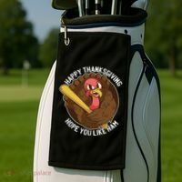Happy Thanksgiving Hope You Like Ham Golf Towel thumb 2