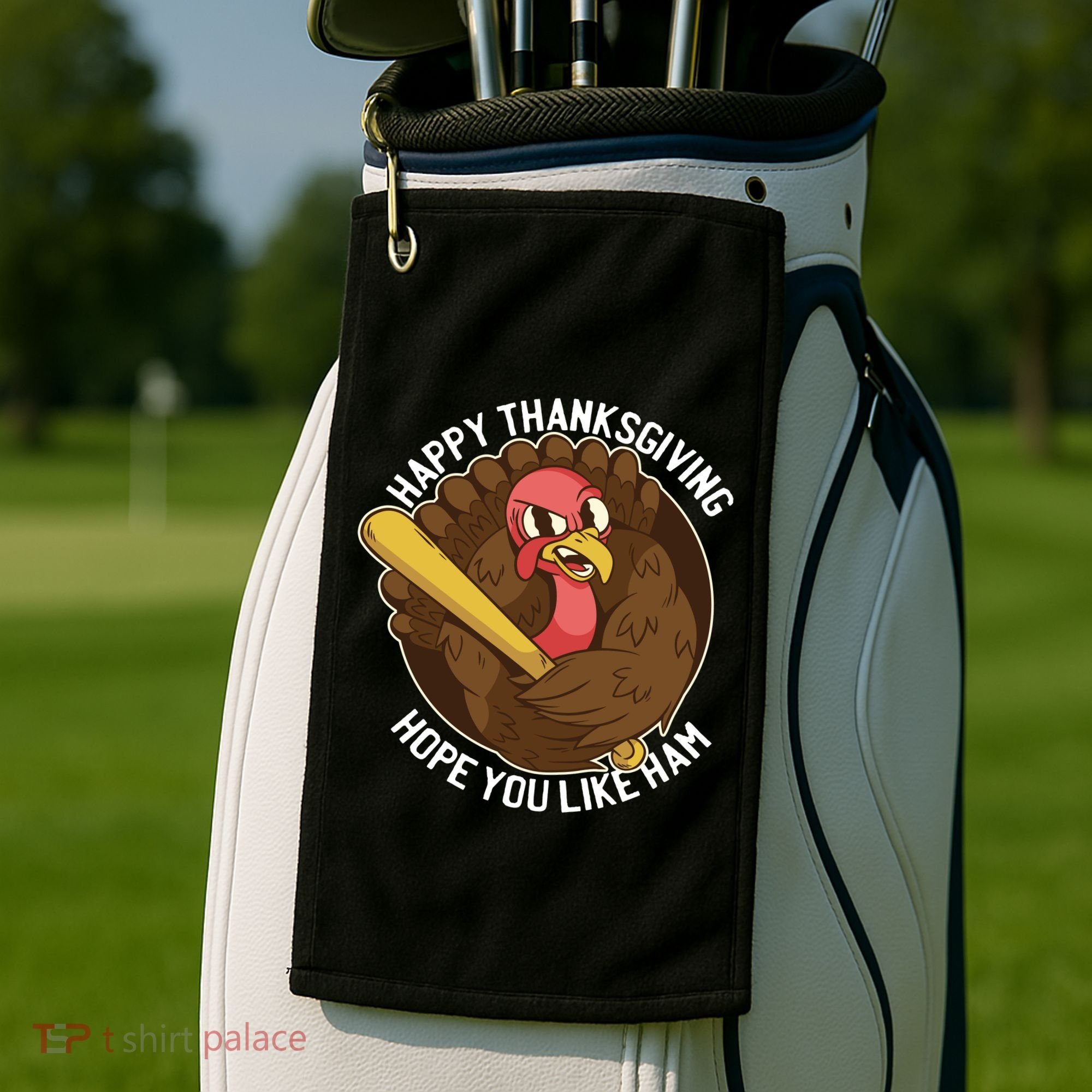 Happy Thanksgiving Hope You Like Ham Golf Towel