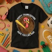 Happy Thanksgiving Hope You Like Ham Kids T-Shirt thumb 3