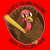 Happy Thanksgiving Hope You Like Ham Santa Hat thumb 1