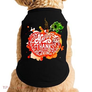 Happy Thanksgiving Pumpkin Splatter Doggie Tank