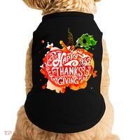 Happy Thanksgiving Pumpkin Splatter Doggie Tank thumb 0