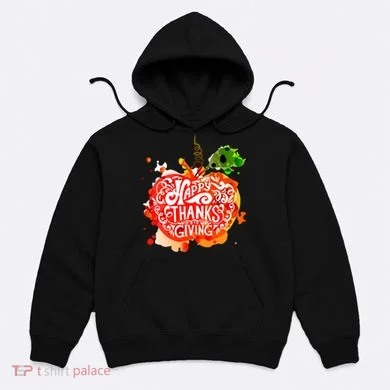 Happy Thanksgiving Pumpkin Splatter Hoodie