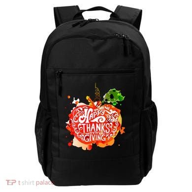 Happy Thanksgiving Pumpkin Splatter Backpack