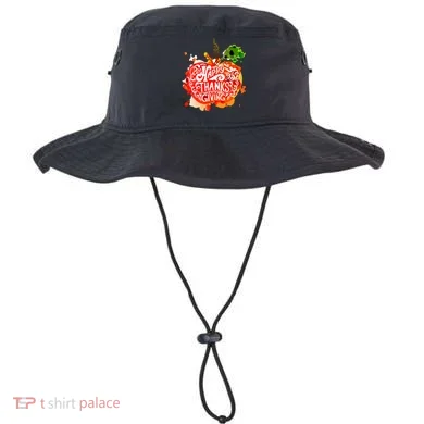 Happy Thanksgiving Pumpkin Splatter Bucket Hat