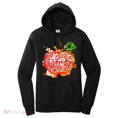 Happy Thanksgiving Pumpkin Splatter Women's Hoodie