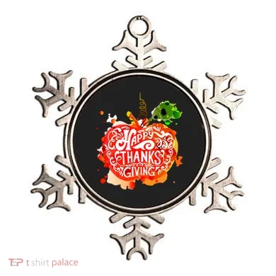 Happy Thanksgiving Pumpkin Splatter Ornament