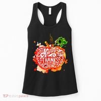 Happy Thanksgiving Pumpkin Splatter Women's Tank Top thumb 0