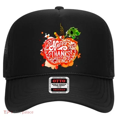 Happy Thanksgiving Pumpkin Splatter Hat