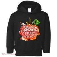 Happy Thanksgiving Pumpkin Splatter Toddler Hoodie thumb 0