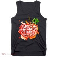 Happy Thanksgiving Pumpkin Splatter Tank Top thumb 0