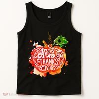 Happy Thanksgiving Pumpkin Splatter Tank Top thumb 2