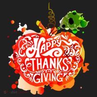 Happy Thanksgiving Pumpkin Splatter Golf Towel thumb 3