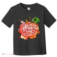 Happy Thanksgiving Pumpkin Splatter Toddler T-Shirt thumb 0