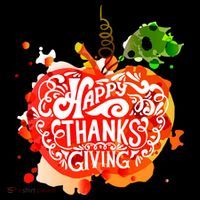 Happy Thanksgiving Pumpkin Splatter Toddler T-Shirt thumb 4