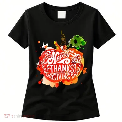 Happy Thanksgiving Pumpkin Splatter Women's T-Shirt