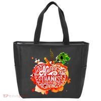 Happy Thanksgiving Pumpkin Splatter Tote Bag thumb 0