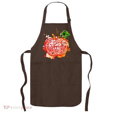 Happy Thanksgiving Pumpkin Splatter Apron