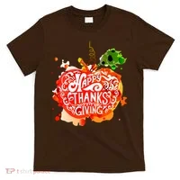 Happy Thanksgiving Pumpkin Splatter T-Shirt thumb 0