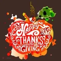 Happy Thanksgiving Pumpkin Splatter T-Shirt thumb 7