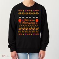 Happy Thanksgiving Turkey Ugly Sweater Women's Sweatshirt thumb 0