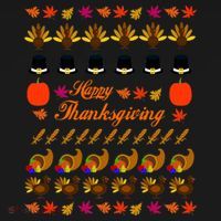Happy Thanksgiving Turkey Ugly Sweater Doggie Tank thumb 4
