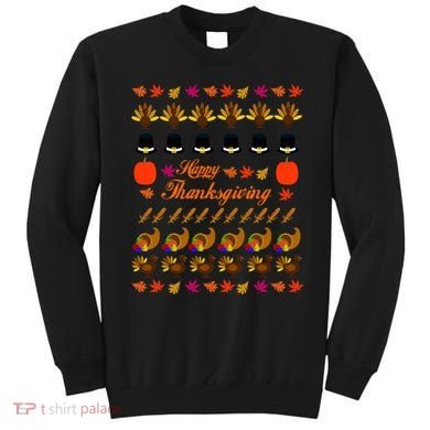 Happy Thanksgiving Turkey Ugly Sweater Sweatshirt